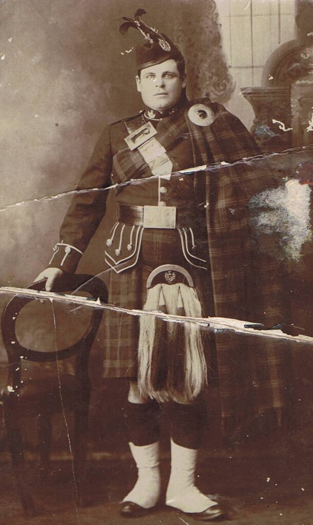 William Walter Kerr in Caledonian Pipe Band