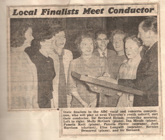 ABC vocal and concerto competition finalists, 1950