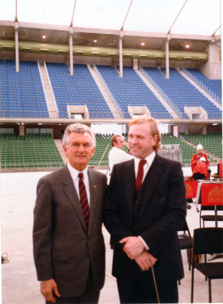 Burswood Dome Opening - Bob Hawke and Verbitsky