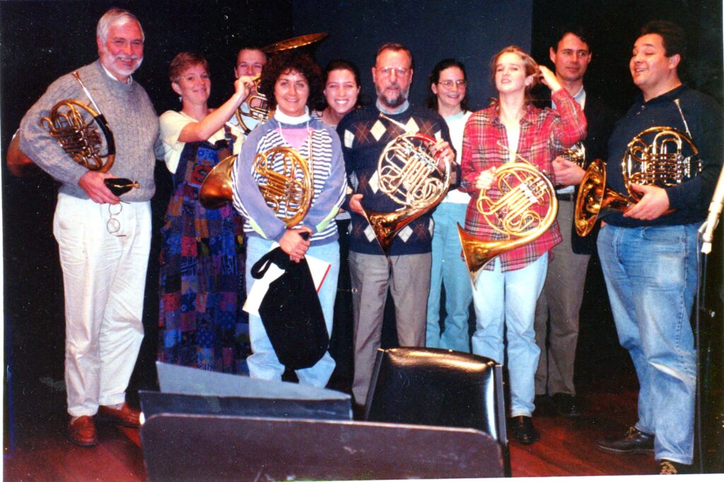 1996 WASO horn section for Mahler 5 with Dale Clevenger